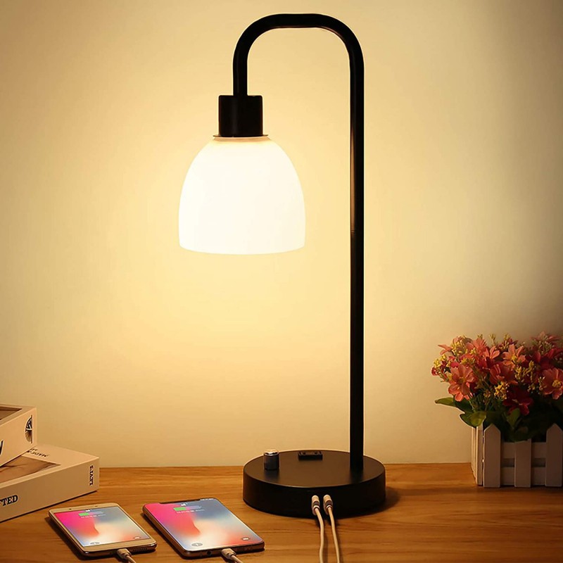 Zermurd Industrial Table Lamp, Stepless Dimmable M...