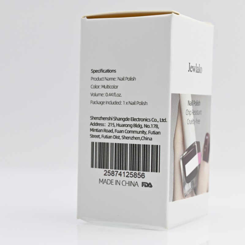 Jewlalo Nail Lacquer, Multi-color Nail Polish Make-up, Chip Resistant Cruelty-free, 0.44 fl oz