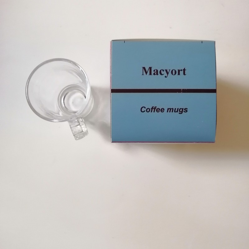 Macyort Coffee Mugs Handle,Insulated Layer Coffee Cups,Clear Borosilicate Glass Mugs,Perfect for Cappuccino,Tea,Latte,Espresso,Hot Beverage