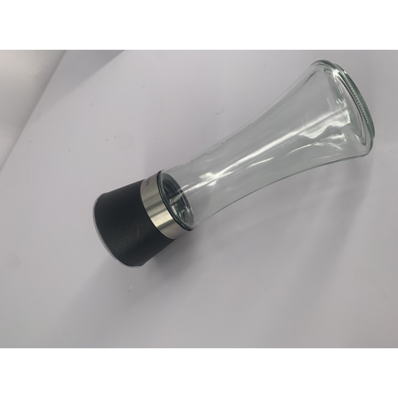Minvaty Hand-operated Spice Grinders Manual Grips Glass Salt Pepper Grinder