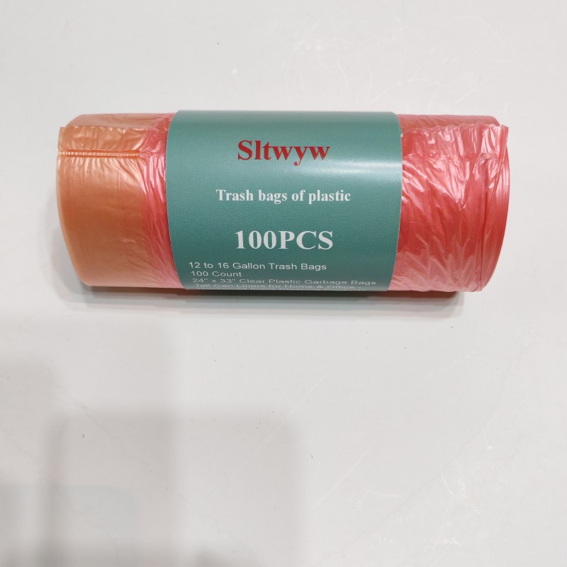 Sltwyw Trash Bags of Plastic 12-16 Gallon Trash Bags Heavy Duty 100 Bags