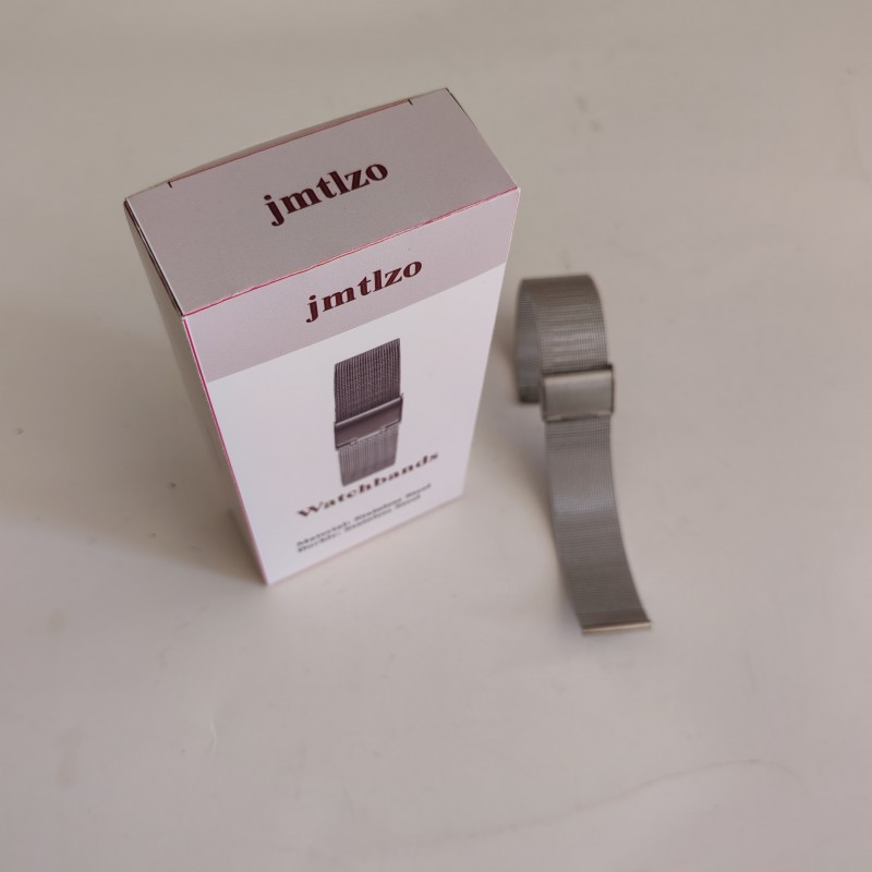 jmtlzo Watchbands Stainless Steel Watchstrap Comfortable Stretch Watch Band Silver Tone Replacement Strap