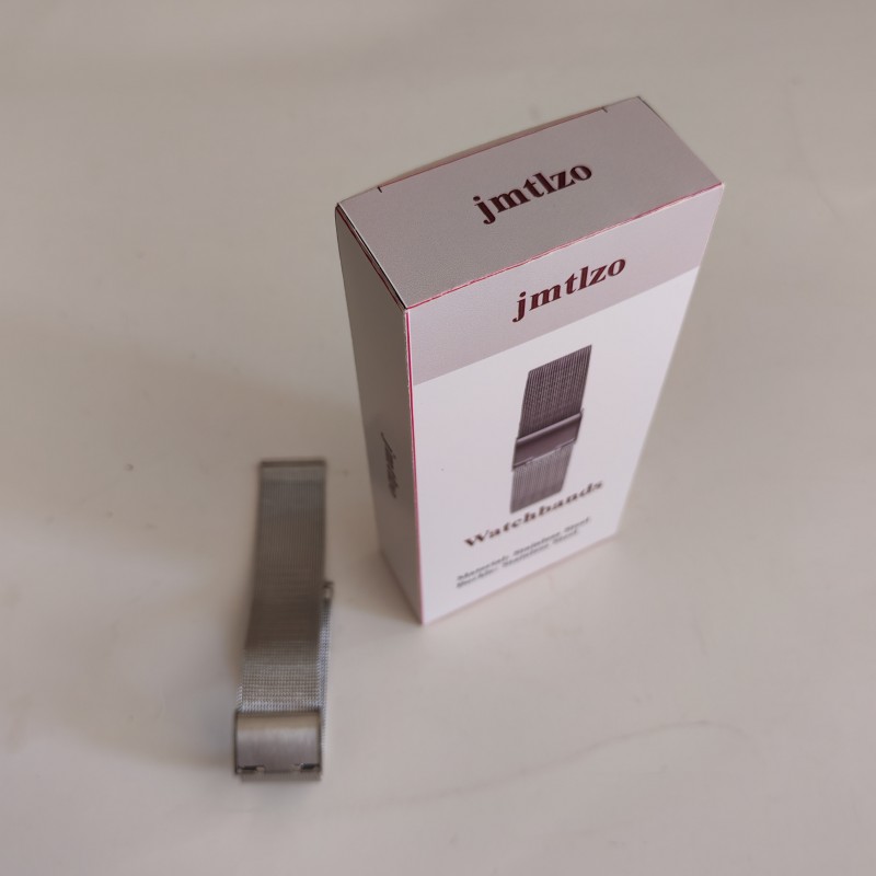 jmtlzo Watchbands Stainless Steel Watchstrap Comfortable Stretch Watch Band Silver Tone Replacement Strap